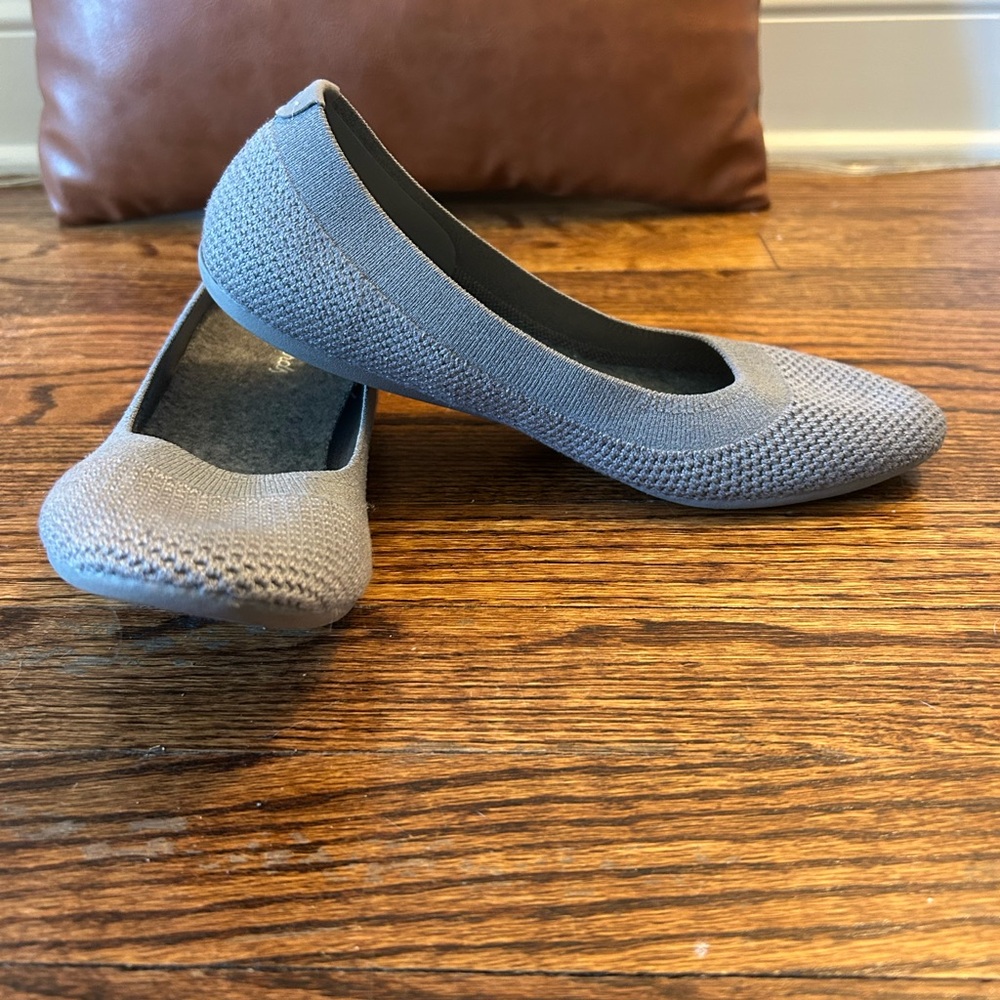 Allbirds Women's Gray Knit Ballet Flats size 9